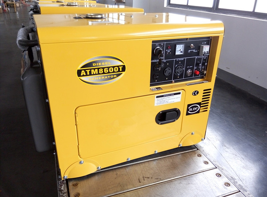 генераторы напряжения тока двойника одиночной фазы AC 6000W малые тепловозные 12 месяца гарантированности