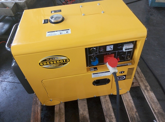 Таможня 7KVA 3 генератора участка малых тепловозных, малый тихий тепловозный генератор