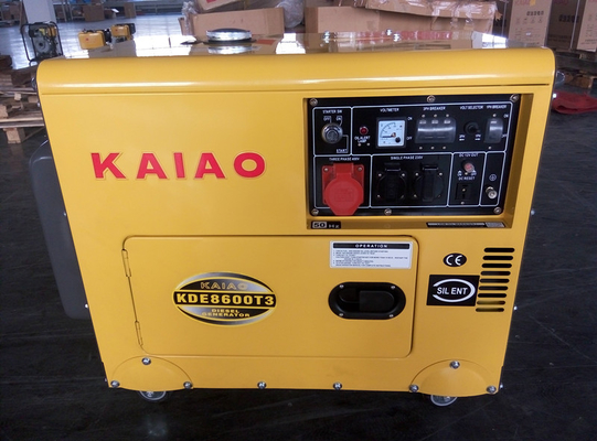 Таможня 7KVA 3 генератора участка малых тепловозных, малый тихий тепловозный генератор