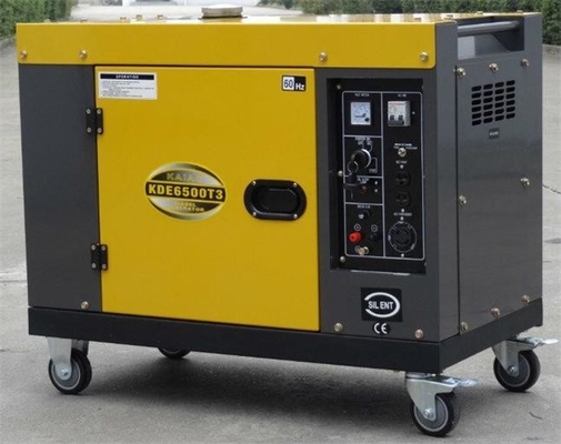 одиночный цилиндр 7kva 3 генератор участка 60hz молчаливый дизельный