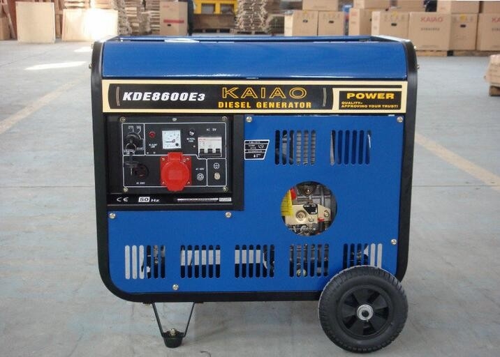 3 генератора открытых рамки участка 8kva тепловозных, генератор KDE8600E3 электрического старта тепловозный