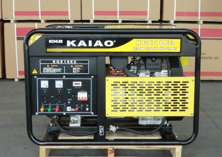 OHV 15kva 25L топливный бак с воздушным охлаждением бензиновый генератор Низкомасляная сигнализация KGE18E