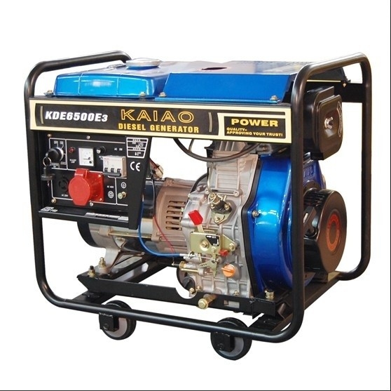 5KVA комплект 3 генераторов участка портативный малый тепловозный 760 x 515 x 710 mm KDE6500E3
